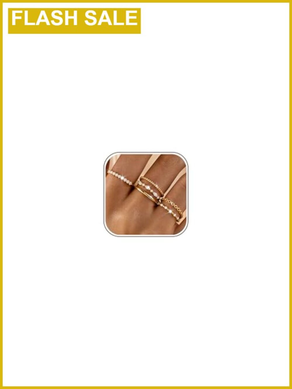 14K Gold Plated Stackable Rings Set Non Tarnish Dainty Thumb Ring